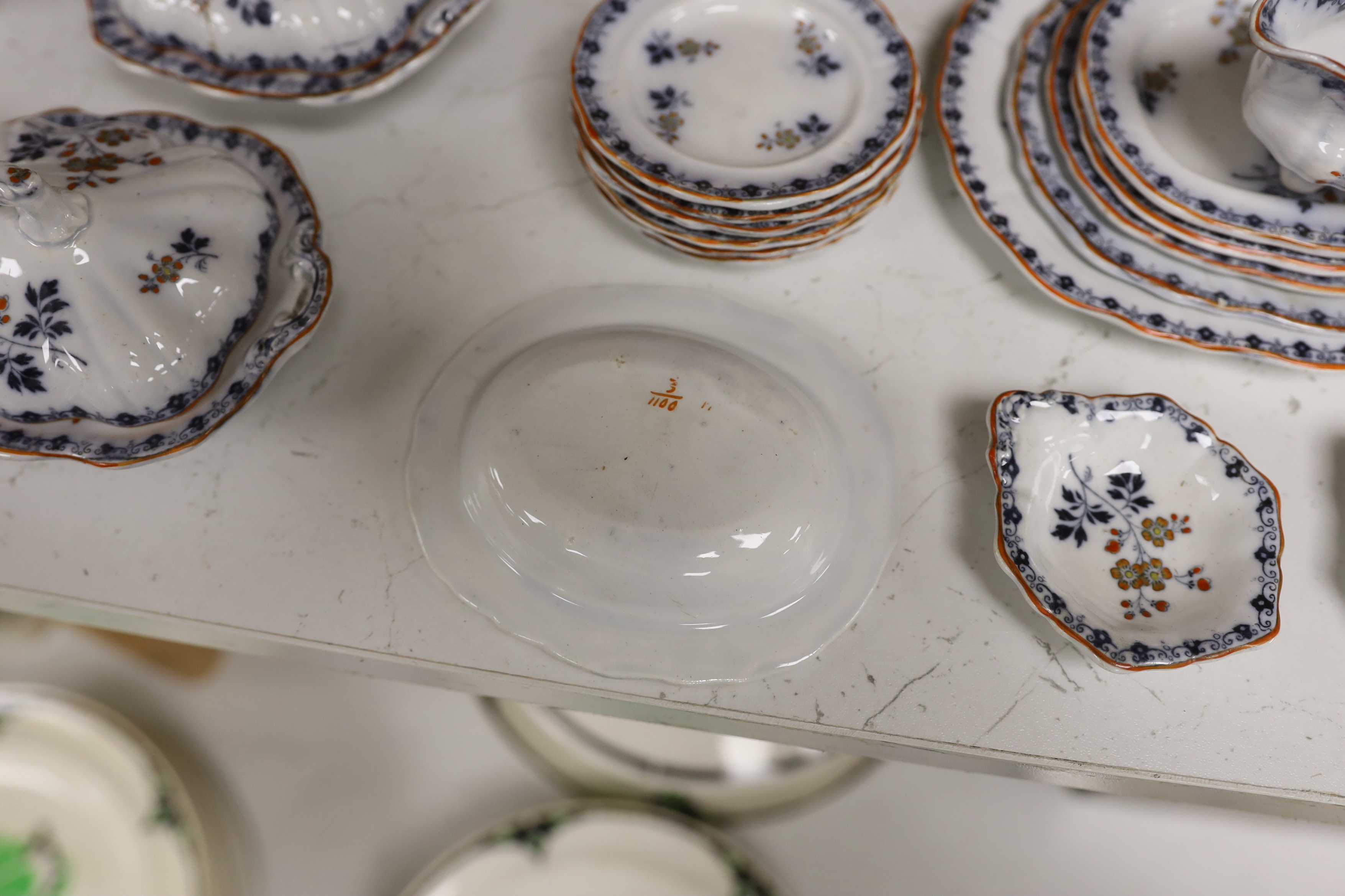 A Victorian Staffordshire child's dinner service